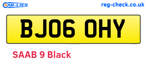 BJ06OHY are the vehicle registration plates.