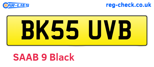 BK55UVB are the vehicle registration plates.