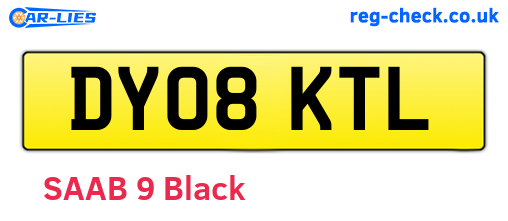 DY08KTL are the vehicle registration plates.