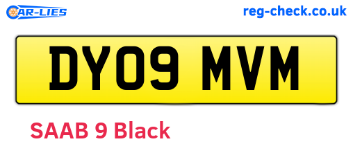 DY09MVM are the vehicle registration plates.