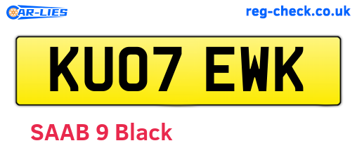 KU07EWK are the vehicle registration plates.