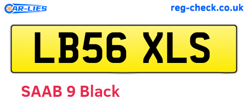 LB56XLS are the vehicle registration plates.