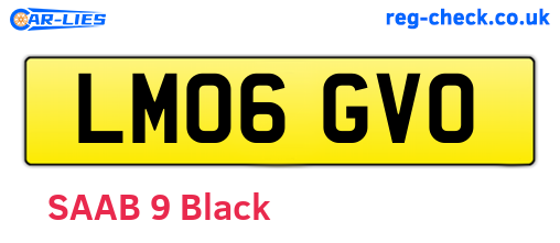 LM06GVO are the vehicle registration plates.