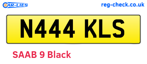 N444KLS are the vehicle registration plates.