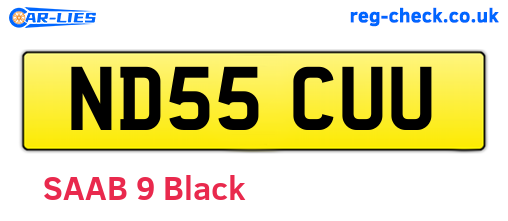 ND55CUU are the vehicle registration plates.