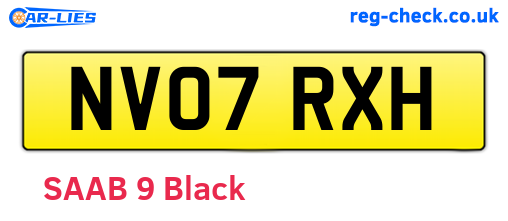 NV07RXH are the vehicle registration plates.
