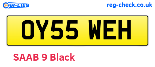 OY55WEH are the vehicle registration plates.