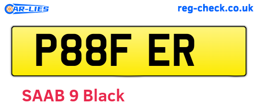 P88FER are the vehicle registration plates.