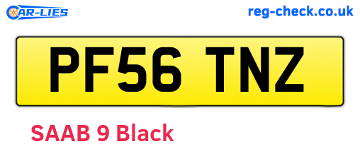 PF56TNZ are the vehicle registration plates.