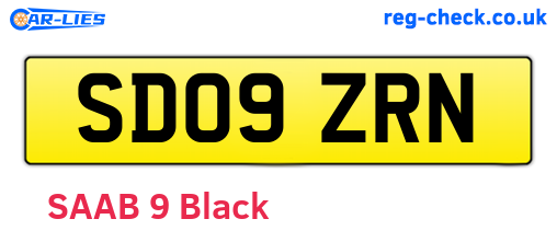 SD09ZRN are the vehicle registration plates.