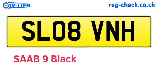 SL08VNH are the vehicle registration plates.