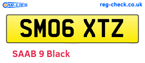 SM06XTZ are the vehicle registration plates.
