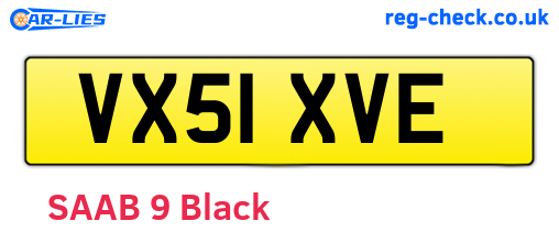 VX51XVE are the vehicle registration plates.