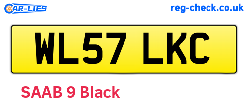 WL57LKC are the vehicle registration plates.