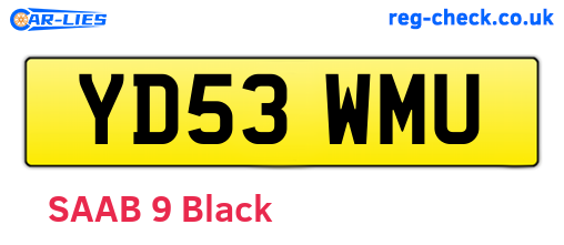 YD53WMU are the vehicle registration plates.