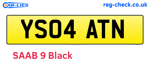 YS04ATN are the vehicle registration plates.