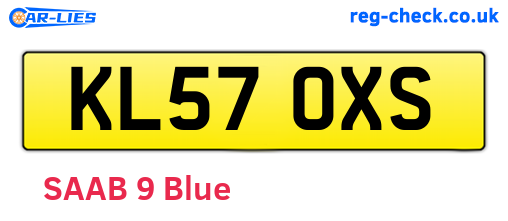 KL57OXS are the vehicle registration plates.