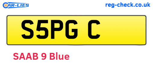 S5PGC are the vehicle registration plates.