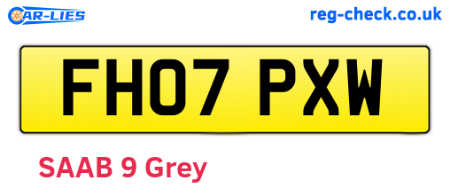 FH07PXW are the vehicle registration plates.