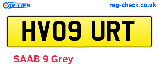 HV09URT are the vehicle registration plates.