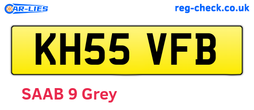 KH55VFB are the vehicle registration plates.