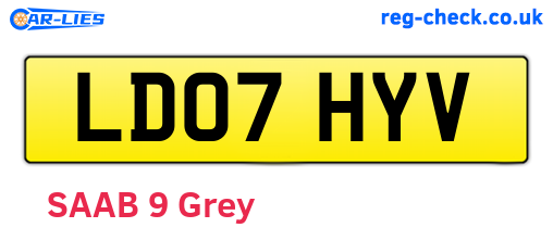 LD07HYV are the vehicle registration plates.