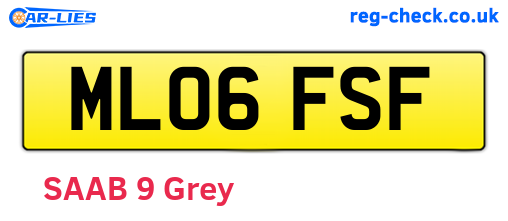 ML06FSF are the vehicle registration plates.