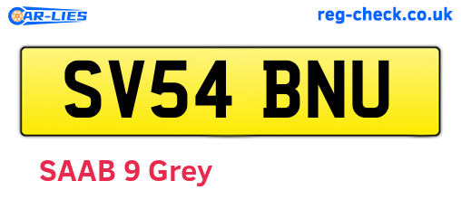 SV54BNU are the vehicle registration plates.