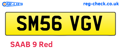 SM56VGV are the vehicle registration plates.