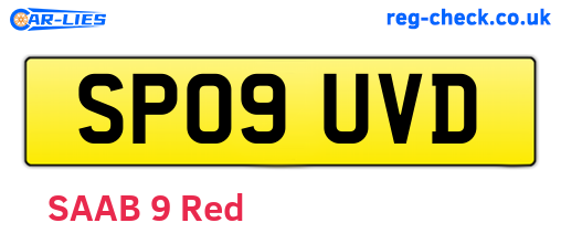 SP09UVD are the vehicle registration plates.