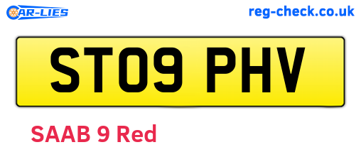 ST09PHV are the vehicle registration plates.