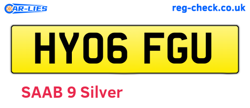HY06FGU are the vehicle registration plates.
