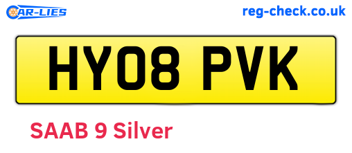 HY08PVK are the vehicle registration plates.