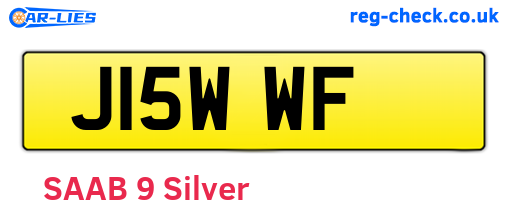 J15WWF are the vehicle registration plates.