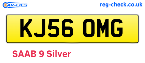 KJ56OMG are the vehicle registration plates.