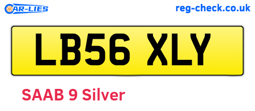 LB56XLY are the vehicle registration plates.