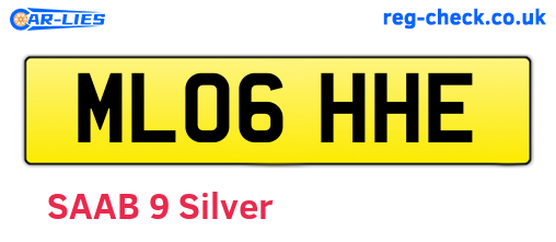 ML06HHE are the vehicle registration plates.