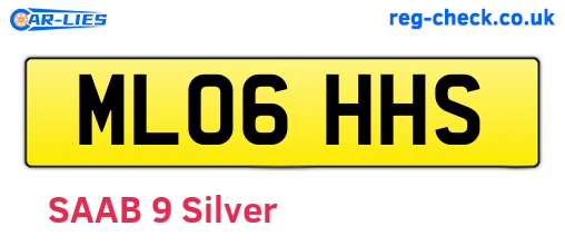 ML06HHS are the vehicle registration plates.