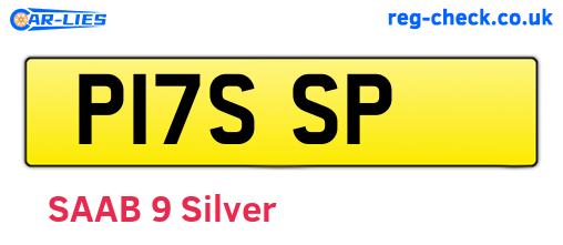 P17SSP are the vehicle registration plates.