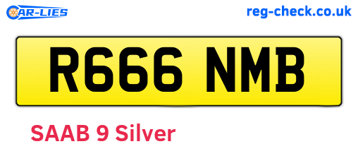 R666NMB are the vehicle registration plates.