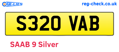 S320VAB are the vehicle registration plates.