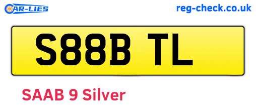 S88BTL are the vehicle registration plates.
