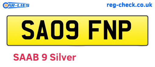 SA09FNP are the vehicle registration plates.