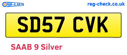 SD57CVK are the vehicle registration plates.