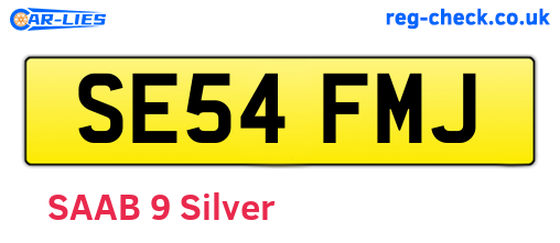 SE54FMJ are the vehicle registration plates.