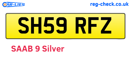 SH59RFZ are the vehicle registration plates.