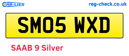 SM05WXD are the vehicle registration plates.