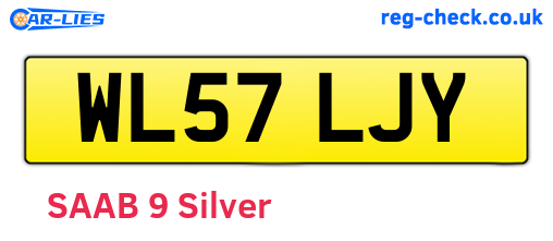 WL57LJY are the vehicle registration plates.