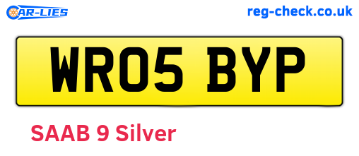 WR05BYP are the vehicle registration plates.