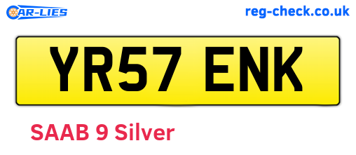 YR57ENK are the vehicle registration plates.